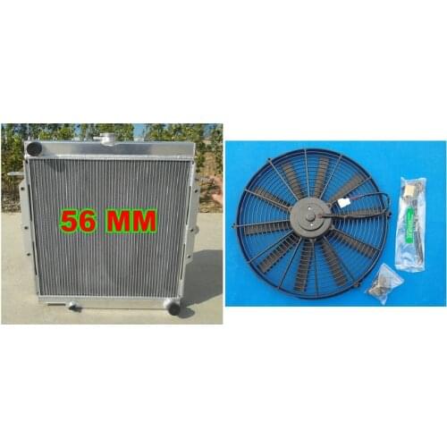 Aluminum Radiator +FAN for Toyota FOR Land Cruiser FOR Landcruiser 75 Series HZJ75 90-01