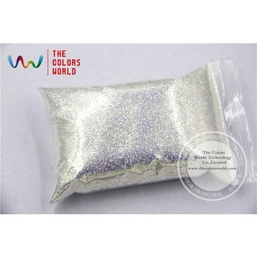 TCR6321A White with blue light shinning color glitter 0.4MM Size Hexagon shape amazing sparkles for Nail Art and DIY supplies