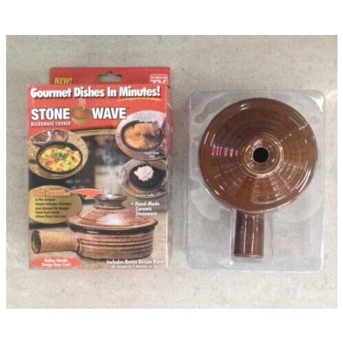 Free Shipping36pcs/lot,New Stone Wave Microwave Cooker Healthy Cooking Pot Hand-Made Ceramic Stoneware As Seen As On Tv