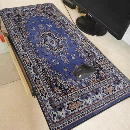 XGZ Persian Carpet Large Gaming Mouse Pad Locking Edge Mouse Mat Keyboard Pad Mousepad for Laptop Computer Notebook Desk Mat XXL