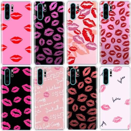 Sexy lipstick makeup Phone Case For Huawei Honor 9 10 20 8A Y9S Lite Pro V20 V30 Y5 Y6 Y7 Y9 2019 7A 7X 8A 8X 8S 9X 10i20i Coque