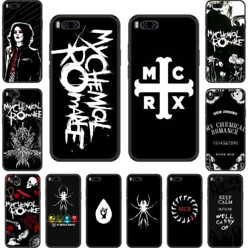 Punk Band My Chemical Romance Phone case For Xiaomi Mi 6 8 9 A1 2 3 Max3 Mix2 Mix2S X T Lite Pro black trend funda painting