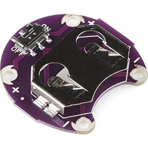 2 X Coin Cell Battery Holder for CR2032 w/Switch Use for Wearable Devices, Textile based computers, Robotics, 3D Printer Project