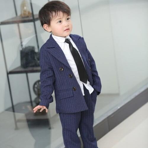 Japan Boys Formal Jacket Pants 2Pcs Clothing Set Gentleman Kids Wedding Suit School Children Performance Graduation Dress