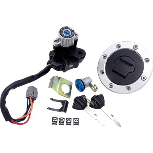 1 Set Motorcycle Fuel Gas Cap Seat Lock with Key for Suzuki VStrom 1000 DL1000 V-Strom 2002 03 04 05 06-2009 Fuel Tank Cap Cover