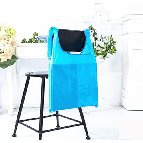 Square Pocket Shopping Bag Candy 12 colors Available Eco-friendly Reusable Folding Polyester Reusable Folding Shopping Bag