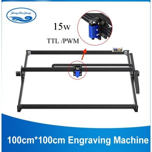 1m*1m 15W big power CNC GRBL Laser Engraver Machine TTL /PWM Control DIY 100*100cm Engraveing Machine Desktop CNC Router/Cutter