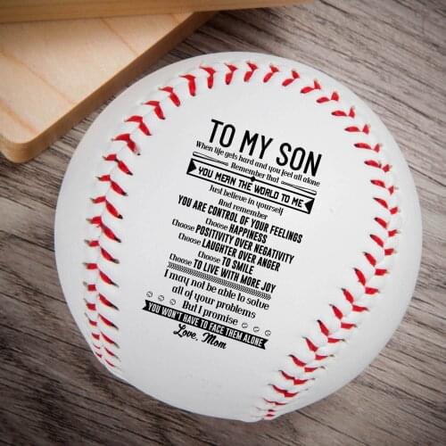 Mom To Son Keep A Positive State Of Mind – Baseball Ball