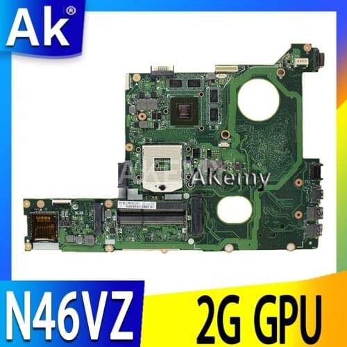 Akemy N46VZ GT630M/GT635M 2GB mainboard REV2.1 For Asus N46V N46VM N46VZ N46VJ N46VB laptop motherboard 60-N8IMB1400 100%Tested