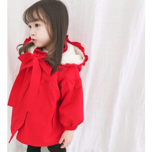 Cute Parkas Coat for Baby Girls 2018 Winter New Children Girls Lovely Hoodies Trench Coat Baby Girl Clothes Childrens Down Coat