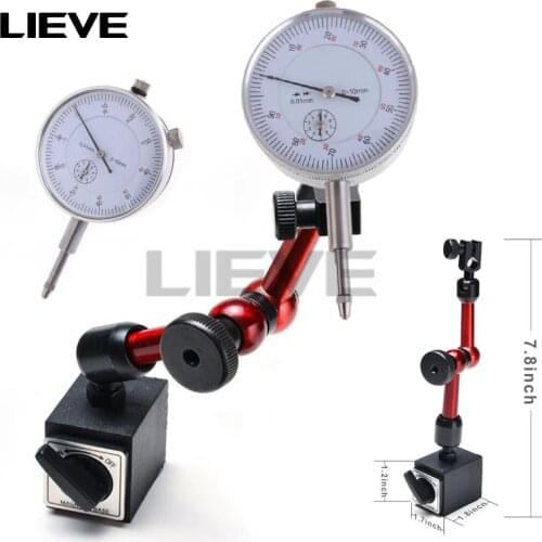 Mini 10mm Dial Indicator Magnetic Stand Base Holder Dial Test Comparator For Equipment Calibration high quality