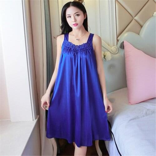 Nightdress womens summer rayon loose large size thin section sexy home clothes charming Nightwear evening skirt ночная рубашка