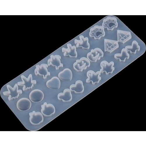New Silicone Transparent Mold DIY Mould Epoxy Resin Craft Tool for Jewelry Pendant Earrings Necklace Jewellery Making Tools
