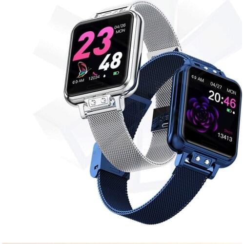 New Female Smart Watch 1.22inch Screen Heart Rate Monitor Blood Pressure Menstrual Period Health Fitness Tracker Wearable Device