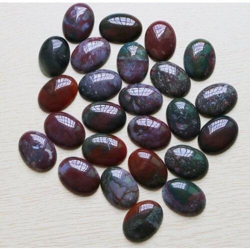 Wholesale 10Pcs/Lot 22x30mm Charms Natural Lndian Agat e Stone Oval CBA Cabochon Onyx Beads For Jewelry Making Pendants