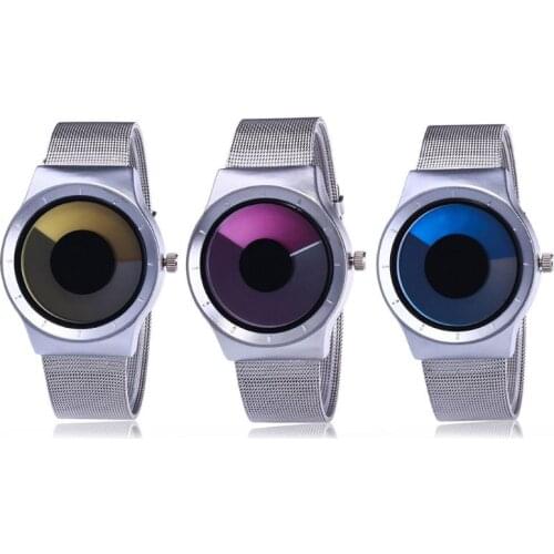 Creative Swirl Pointerless Watch Luminous Simple Unisex Student Waterproof Personality Fashion Trend Watch