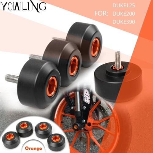 Motorcycle parts Front & Rear Crash Pad WheeL Frame Sliders for125 200390 125 200 390 2013 2014 2015