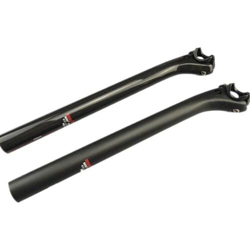 3K new bike carbon fiber bicycle seatpost MTB road bike parts rod 190g seat post 3k matte 27.2/30.8 /31.6 *400MM offset 25mm
