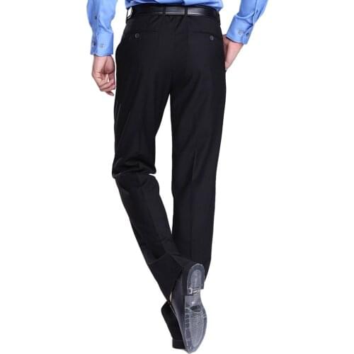 Straight Legged Pants Chef Pants for Men Work Overalls Black Staff Frock Trousers
