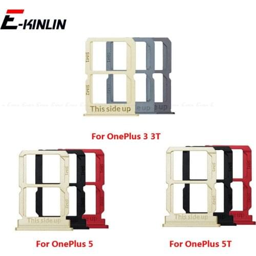 Sim Card Tray For OnePlus 2 3 3T 5 5T Sim Holder Slot Replacement Parts