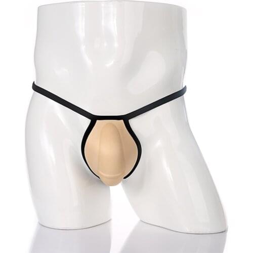 Padded Thong Underwear Sexy Men Jockstrap Penis Enhance Push Up Cup Underpants Pouch G String Front Pad Hombre Panties T-back