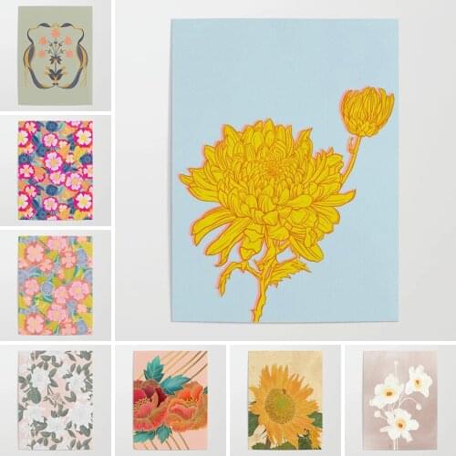 Home Decoration Hd Prints Chrysanthemum Poster Pictures Wall Artwork Modular Canvas Plant Painting For Living Room No Framework