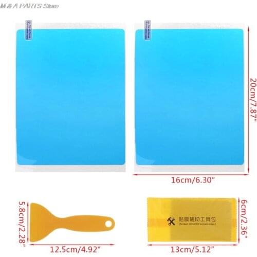 2Pcs Car Side Window Protective Film Anti Fog Membrane Anti-glare Waterproof Rainproof Car Sticker
