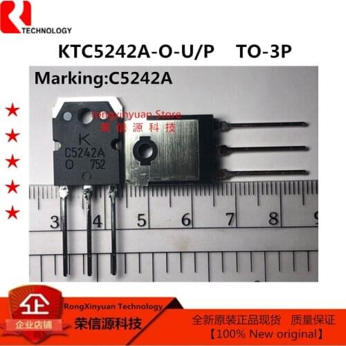 2kinds 10pcs KTC5242A-O-U/P KTC5242A-O KTC5242A C5242A 5pcs and KTA1962A-O-U/P KTA1962A-O KTA1962A A1962A 5pcs TO-3P Neworiginal
