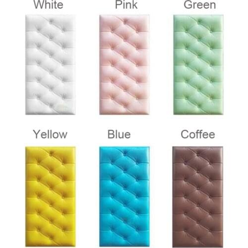 3D PE Foam Wallpaper Brick Sticker Panel Eco Waterproof WallDecal,Yellow,24X12in QX2E