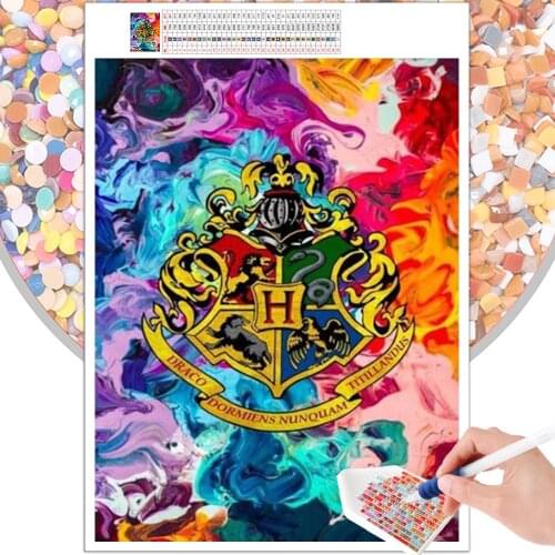 Diamond Painting Cartoon Magic Academy Imprint 5D DIY Embroidery Set Handmade Home Decor Mosaic Square Round Rhinestone Mural
