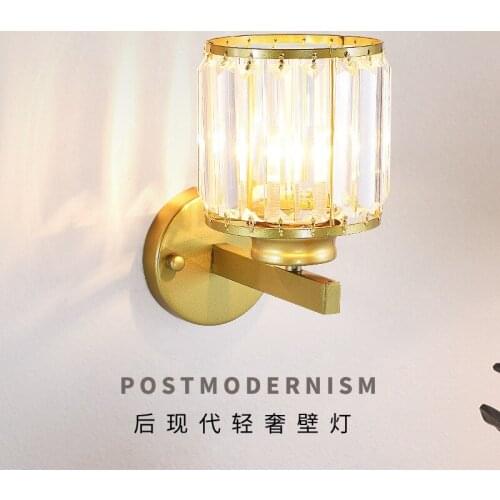 Retro American Bedroom Bedside Monocephalic Wall Lamp Lamp in the Living Room Aisle Light Practical Hotel Engineering