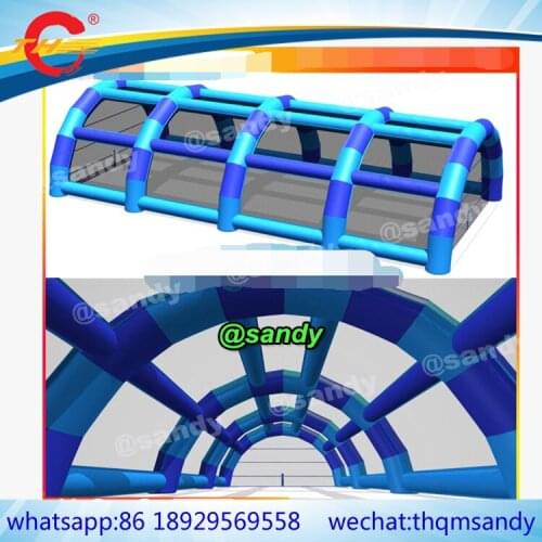 Free air ship,OEM Large paintball arena paintball field tent tennis court sport tent commercial inflatable tent for sale