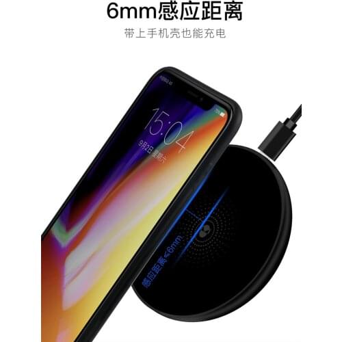 Mobile phone wireless charger+mobile phone receiver+data cable for iphone X xs max 8 7 6s plus for samsung S10 S9 S8 plus typeC