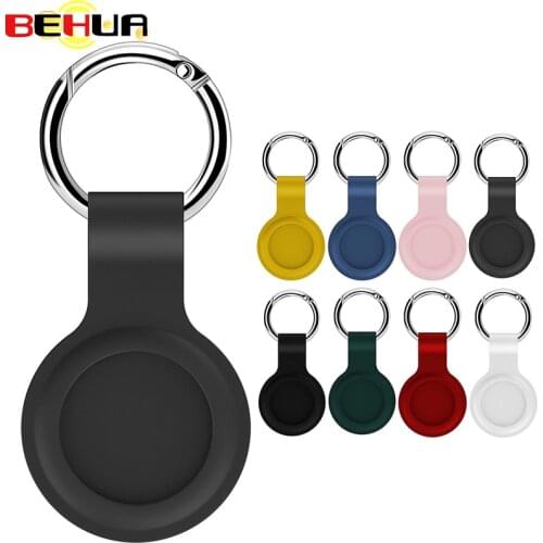 BEHUA For Apple Airtag Case Silicone Protective Sleeve Cover Keychain Airtags-tracker 1PC Silicone Case For Airtags Accessories