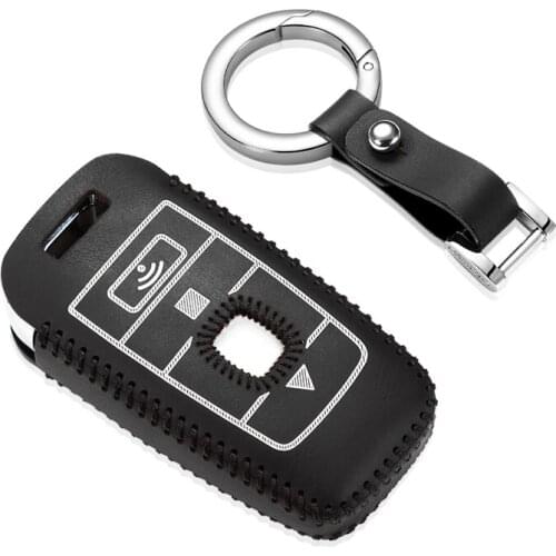 Luckekey case for Rolls-Royce Phantom 2018 Black Badge Edition 2017 leather car key cover top layer leather key2y