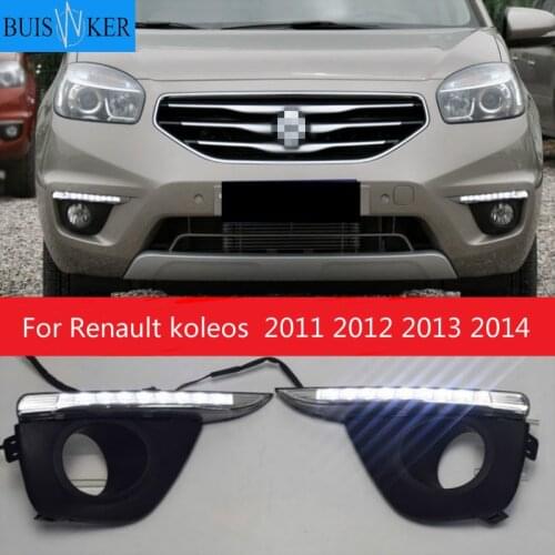 1Set For Renault koleos 2011 2012 2013 2014 driving LED DRL Daytime Running Light Warning Light Super Brightness Car Accessories
