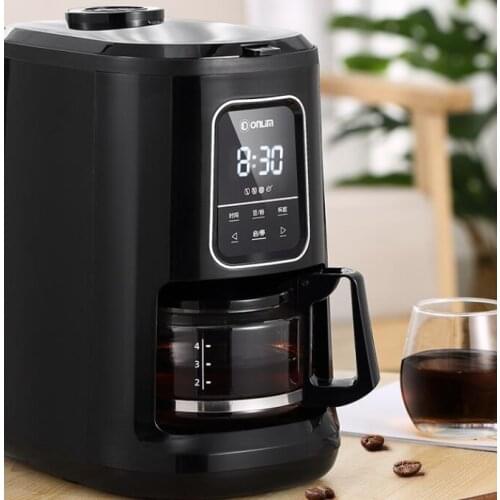 Donlim drip coffee machine home automatic cafe bean grinder soybean powder integrated office American coffee pot DL-KF1061