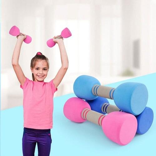 1 Pair Hand Grip Dumbbell Kid Children Fitness Dumbbell Random Color Size