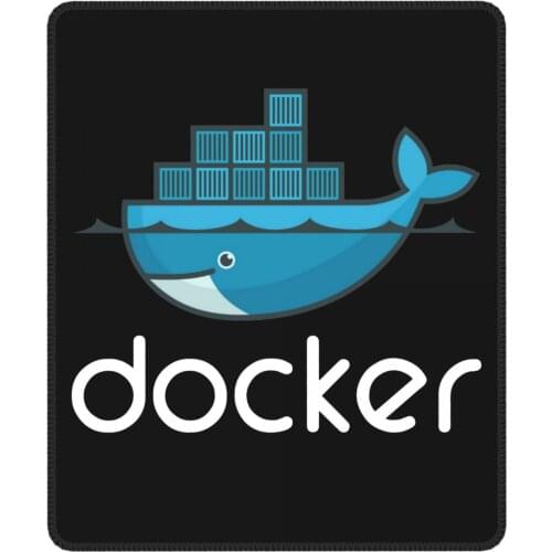 Docker Logo Linux Javascript Rogramming Developer Programmer Coder Coding Mouse Pad Soft Mat Rubber Computer Keyboard Desk Pad
