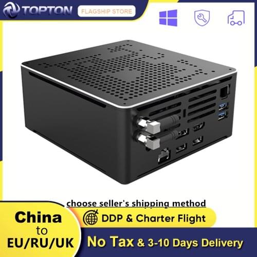 9th Gen Mini Computer Intel Xeon E-2286M 2276M 2*Intel Lans 2*DDR4 64GB 2*M.2 NVME Gaming PC Windows 10 Linux DP HDMI2.0 AC WiFi