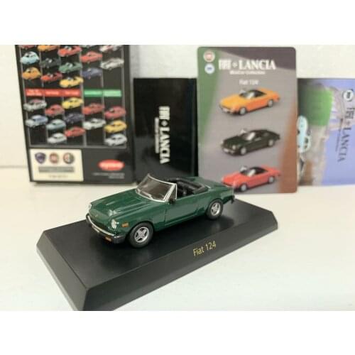 KYOSHO 1/64 Fiat 124 Classic italian roadster Collect die casting alloy trolley model