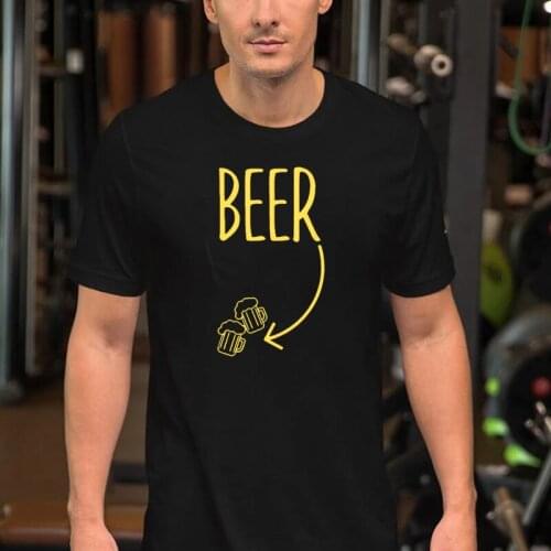 2021 Lets Drink Together Male T-shirt Beer Graphic Printed Tee Cotton O-neck Asian Size Men Short Sleeve Fashion Casual Tops