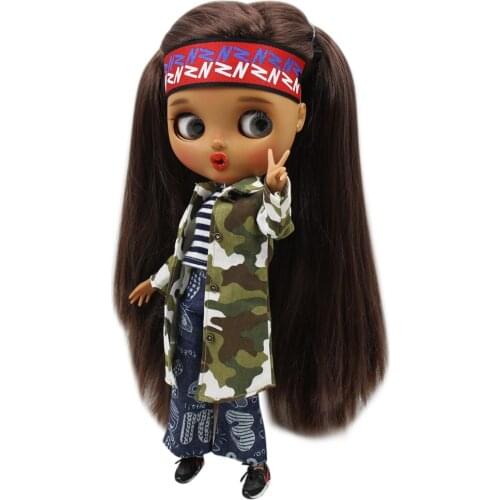 Outfits for Blyth doll Camouflage Jacket with vest and pants suit for 1/6 BJD azone ICY DBS