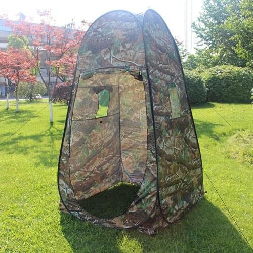 Outdoor pop-up tent camouflage camping shower bathroom toilet privacy cloakroom storage unique mobile folding tent