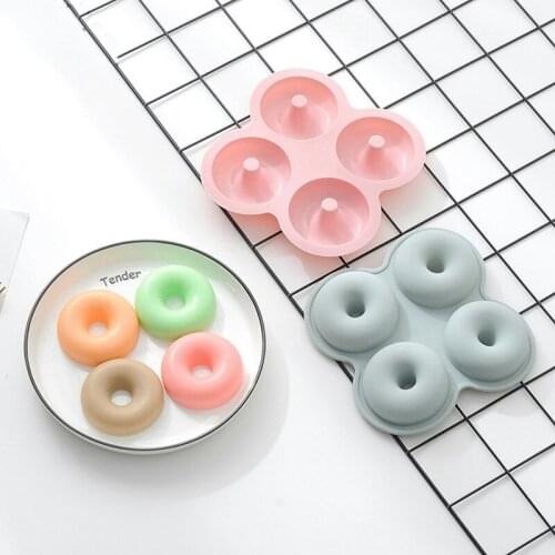 Silicone Mold Donut Baking Pan Non-Stick Mold Dishwasher Decoration Tools Baking Reusable Cake Mould Kitchen Accessories