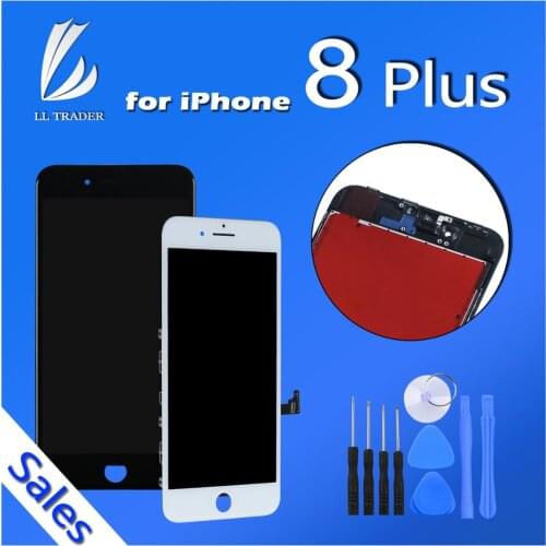 For iPhone 8 Plus LCD Screen Replacement 8P Display Assembly Touch Digitizer Black White Camera Holder Home Button NOT included