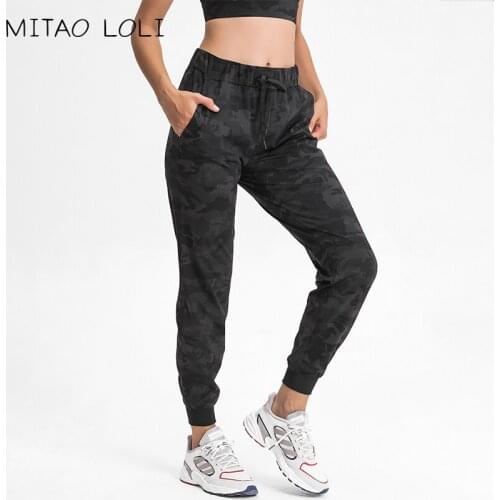 MITAO LOLI Naked Feel Waist Drawstring Leisure Sport Joggers Buttery Soft Stretchy Workout Gym Exercise Joggers with Pocket