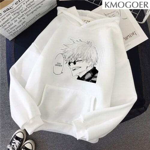 Hoodies Jujutsu Kaisen Hoodie Women Men Hip Hop Anime Pullovers Unisex Tops Loose Long Sleeves Autumn Man Women Clothes
