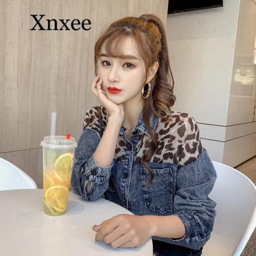 Леопардовые блузки Xnxee China At AliExpress
