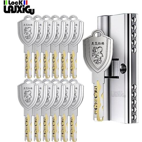 12 key anti-theft door round cylinder lock entry door round cylinder lock outdoor door lock key lock family lock door lock